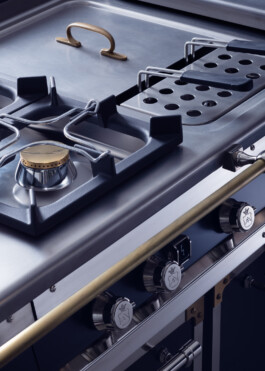 Detail of Officine Gullo kitchen in Milan – photographed for Wallpaper* by Daniela Trost 