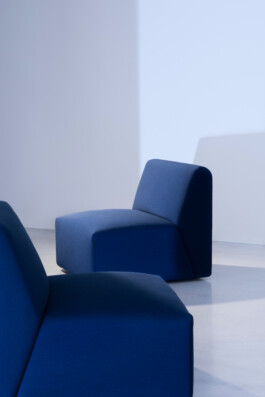 Product photography of the Costume Sofa designed by Stefan Diez for Magis. Captured by Daniela Trost, focusing on modularity, material contrast, and contemporary living aesthetics. 