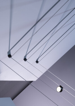 Lighting product photography of the Plusminus system by Stefan Diez for Vibia. Photographed by Daniela Trost, highlighting materiality, modularity, and ambient design qualities. 