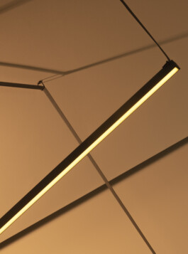 Lighting product photography of the Plusminus system by Stefan Diez for Vibia. Photographed by Daniela Trost, highlighting materiality, modularity, and ambient design qualities. 