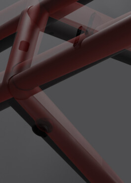 Product photography of the BOA Table System, designed by Stefan Diez for HAY. Photographed by Daniela Trost. 